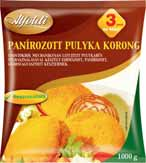 Nagy választék kalandból / Panírozott pulyka korong 1000 g 449 Ft Marello csirke steak