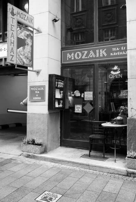 felé lesz majd sajtos melegszendvics, a koszovár Nefat Cocaj pékségétôl, meg a Mozaik teaház is nyitva tart, zamatos teákkal, társasjátékokkal és sajnos cigarettafüsttel is.