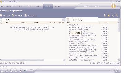 3 Az Items on Device (Elemek erre a készülékre) panel legördülő listájában kattintson a készülékre, amelyre