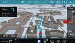 ÚJ KAPCSOLATBAN A VILÁGGAL A MÉG ÖSZTÖNÖSEBB HASZNÁLATÉRT A CITROËN Connect Nav névre hallgató, új 3D navigációs rendszerhez kapcsolódó 7 érintőképernyőn ujjheggyel is lehet zoomolni.