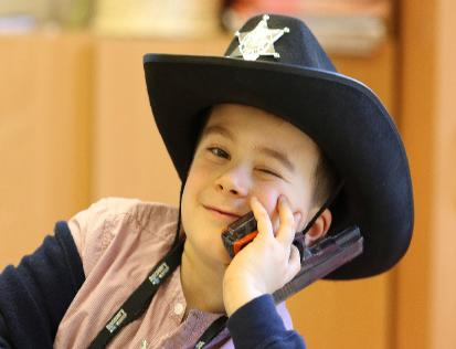 The First Graders and the Fifth Graders had an opportunity again to practice basic math skills, and they