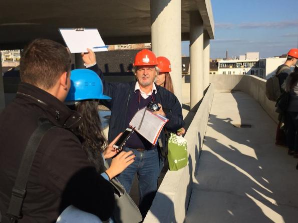 2015. OKTÓBER-NOVEMBER HÍREK BESZÁMOLÓ A CORVIN C4 IRODAÉPÜLET MEGTEKINTÉSÉRŐL Az Építéstudományi és Projektmenedzser Szakosztály 2015.