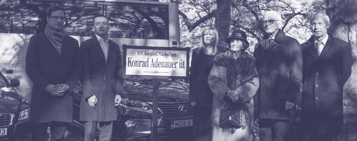 A KONRAD-ADENAUER-STIFTUNG MAGYARORSZÁGI TEVÉKENYSÉGE A Konrad-Adenauer-Stiftung célja, hogy hozzájáruljon a demokratikus fejlődés stabilizálódásához, támogassa a szociális és piacgazdasági rend