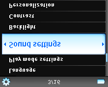 1. A főmenüben válassza ki a Settings (Beállítások) > Sound Settings (Hangok beállításai) gombokat. 2.