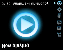 A lejátszási képernyőhöz való visszatéréshez nyomja le a 1 gombot, és ezzel visszatérhet a főmenühöz, majd válassza ki a Now Playing (Lejátszás folyamatban) lehetőséget.