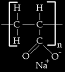 Legközönségesebb hidrogél nátrium poliakrilátból (poly