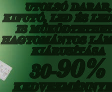 Fax: 96/348-356 Mobil: 20/9-566-303 telbár é n a v a Car erem t t é l a c Mar UTOLSÓ DARAB, KIFUTÓ, LED ÉS LEDDEL IS