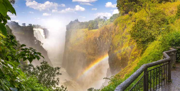 életformájának, kultúrájának, táncainak megismerésére. Szállás Johannesburgban. 8. nap Reggeli után elutazás menetrendszerinti repülőjárattal Victoria Falls-ba.