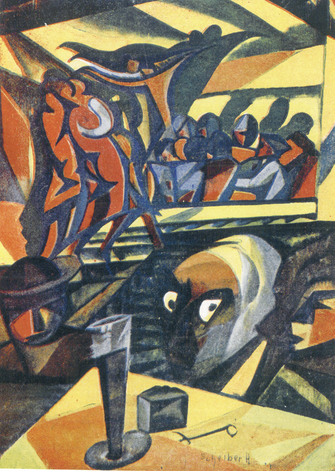 41 Moholy-Nagy László: Konstrukció h -val, 1921 körül, lappang, fotója Hattula Moholy-Nagy tulajdonában Nemes Lampérth József: Fa, 1920. III. 31.