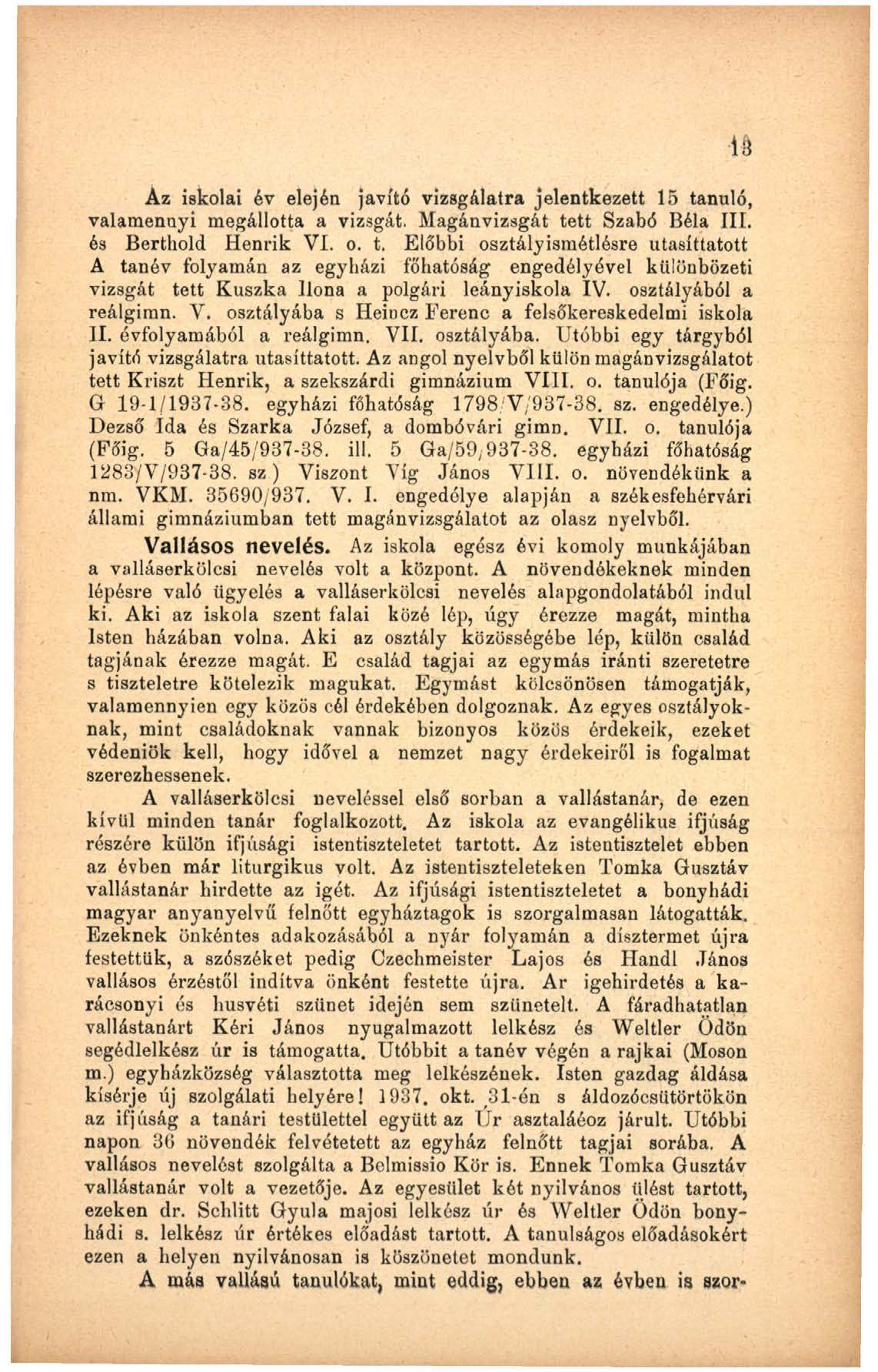 Az iskolai év elején javító vizsgálatra jelentkezett 15 ta