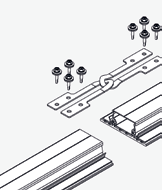 AluGrid Mounting Instructions EN Arrangement of the continuous beams Preassembled continuous beams (continuous beam rubber underlay) are arranged parallel to each other and vertically to the planned