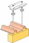 to the roof covering, the stability of the fastening elements mainly depends on the purlin distances. Bottom beams (aluminium) are determined acc. to the span width (DN0 to DN2.5).