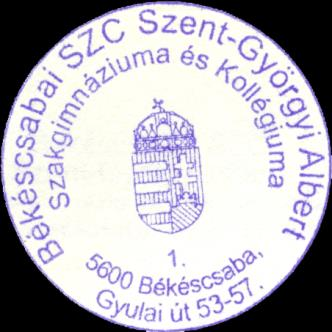 6. sz. melléklet BÉLYEGZŐ HASZNÁLATI SZABÁLYZAT Érvényes: 2016. szeptember 1-től. I.