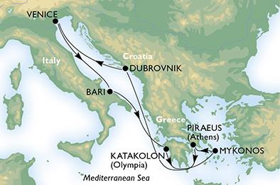 06.24., MSC Magnifica, 7 éj, Velence ÚJ ÚTVONAL!