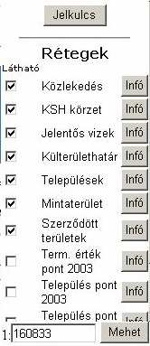 Megszűnteti a kiválasztást. Mérés Hosszúság, illetve területmérés. Térképi egység megadás: méter, kilométer, láb, mérföld. Nyomtatás, térkép mentése Nyomtatás. Adja meg a térkép címét.