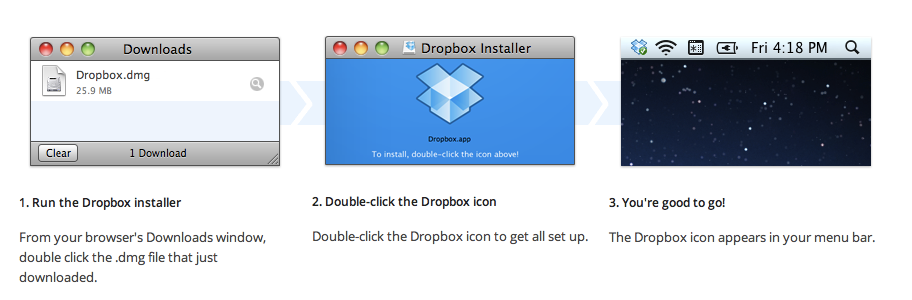 Ezután a gépeteken erre a kis ikonra kattintva nyílik meg a dropbox-mappa, de web-böngészővel a dropbox.