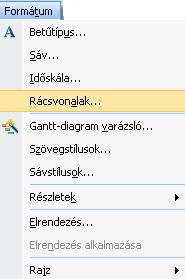 módosíthatjuk a rácsvonalak beállításait. 84. ábra.