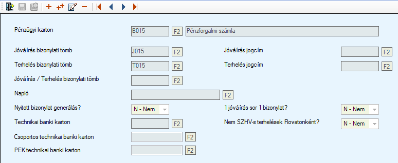 A MAKIIFOG tételben a DBF/TXT helye mezőben az az útvonal szerepel, ahol a beolvasandó JOG kiterjesztésű fájlok vannak, és a DBF / TXT maszk mezőben *.