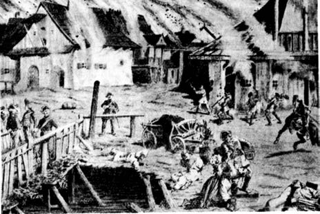 IV. FEJEZET Az orosz csapatok lerombolják Baturint és kiirtják a lakosságát. 1708? Nézzétek meg a képet, és készítsetek beszámolót a hetmani főváros és lakóinak tragikus sorsáról!