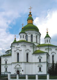 Szentháromság-székesegyházat (1679 1695), a Kijevi Barlangkolostor Mindenszentek kaputemplomát (1696 1698), az Urunk Színeváltozásatemplomot Veliki Szorocsinciben (1734) és a domonkosok