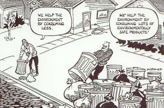Mi azzal segítjük a környezetet, hogy keveset fogyasztunk!