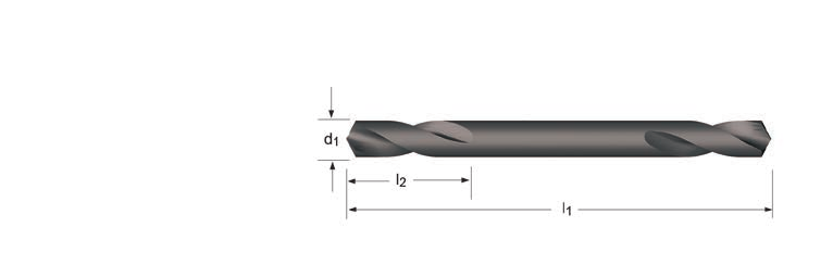 A119 A119 Extra Rövid Kétoldalas Csigafúró Lemezfúró A119 A119 3.30-5.10 Øh 8 decimal Inch l 2 l 1 A119 3.30 0.1299 11 49 A1193.