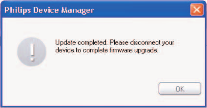 Telepítse a Philips Device Manager a mellékelt CD-ről vagy töltse le a legújabb verziót a www.philips.com/support oldalról. 5.