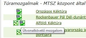 A lista első oszlopában jellemzően ikonok szerepelnek. Az ikon fölött hagyva a kurzort, feltűnik a magyarázó buborék az ikon jelentésével 13.