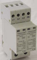 IT TTV2-60-4P 4P 30 ka 60 ka 72 TN, TT, IT 385 V AC TTV2-40-1P 1P 20 ka 40 ka 18 TN, TT, IT TTV2-40-2P 2P 20 ka 40 ka 36 TN, TT, IT TTV2-40-3P 3P 20 ka 40 ka 1,8 kv 54 TN, TT, IT 230 V,