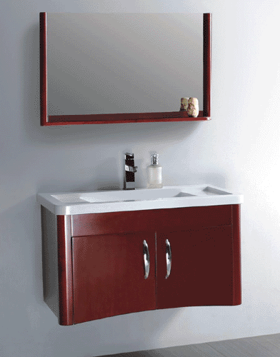 50 + beépített porcelán mosdó + fékező zsanérok Faliszekrény savmart üveg fronttal 30 x 33 x 100 Tükör lámpával és