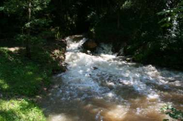 A Tohonya-forrás a Kossuth-barlang bejáratánál. A táróban 70 cm magas a vízállás 2010. június 23-28 JÓSVAFŐ Nyári kutatótáborunk helyszíne a Hosszú Alsó-barlang volt.