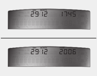 függően) Elapsed time - eltelt idő OED046020 A fedélzeti számítógép egy mikroszámítógép vezérelt vezetői információs műszer, mely az LCD-n kijelzi a vezetéshez kapcsolódó információkat, mint a