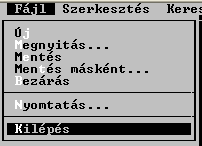 bat echo echo 2 A Scandisk elindítása >> z:\elso\batch\menu.bat echo echo 3 Kilépés a menübıl >> z:\elso\batch\menu.bat echo choice /z:123 >> z:\elso\batch\menu.