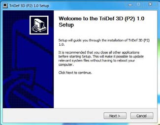 5. 3D megtekintése a TriDef 3D szoftverrel 5.