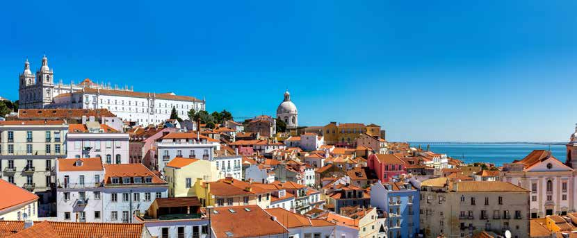 KULTÚRA ÉS LÁTNIVALÓK EZERARCÚ PORTUGÁLIA 1. nap Utazás menetrend szerinti repülőjárattal Lisszabonba.