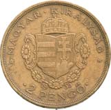 5 Fillér Próbaveret /Probeprägung/ (Cu) 1934 Budapest Av: nôi fej balra, oldalt balra évszám, jobbra vésnökjegy /Frauenkopf n. l.