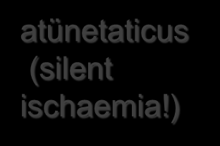 (silent ischaemia!