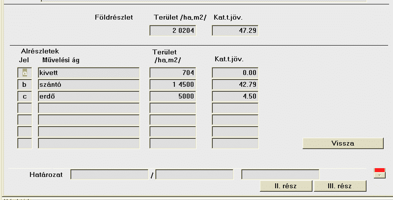 5. ÜGYINTÉZÉSI MUNKAFOLYAMATOK 5.2.6.4.