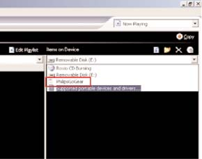 Digitális zene átvitele a készülékre Mielőtt MP3 vagy WMA gyűjteményét a Windows Media Playerrel lejátszhatná készülékén, a következők szerint telepítenie kell a Windows Media Player és a Device
