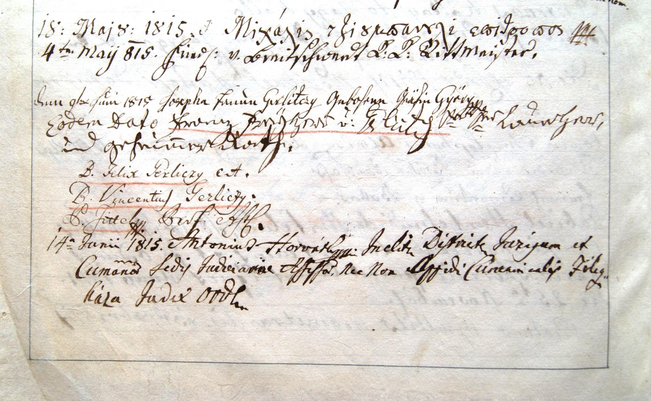 Az Egri Főegyházmegyei Könyvtár 1814-től vezetett vendégkönyvében a líceumi könyvtárat felkereső látogatók