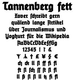 leegyszerűsített formák Deutschland (Bauersche Giesserei 1934), a