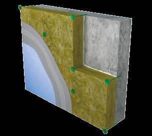 KÜLSŐ FALAK (KONTAKT HOMLOKZATOK) SMATwall S C1 Kiváló hő- és hangszigetelő tulajdonsággal rendelkező kőzetgyapot tábla, amely külső falakon alkalmazott kontakt hőszigetelő rendszerekhez készült.