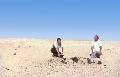 7/75 Meteoritok - eloszlás Dar Al Gani meteorit a Szaharából