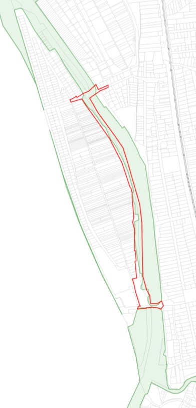 9 A tervezési területet érintő övezetek az alábbiak: A Z-KP-XIII-00 jelű közpark övezetbe sorolt a Molnár-sziget keleti parti sávja, ahol az előírt legkisebb kialakítható telek mérete 10 000m 2, a