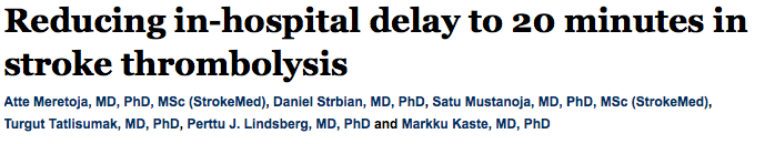 Helsinki stroke modell 1.