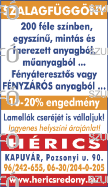 Kiadó a hirdetések tartalmáért, azok