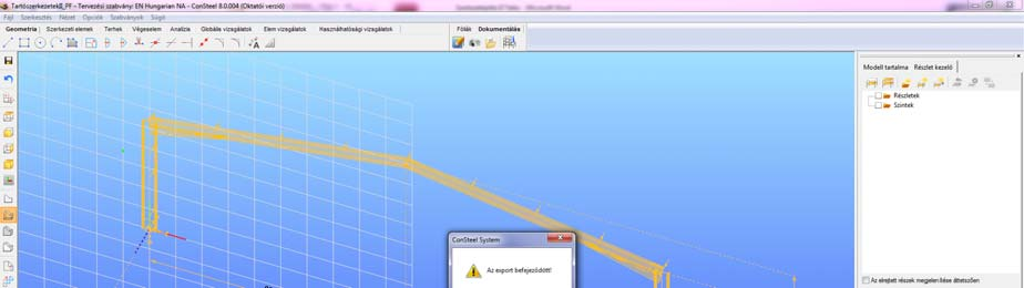 5.4 A TEKLA MODELL MÓDOSÍTÁSA 29.