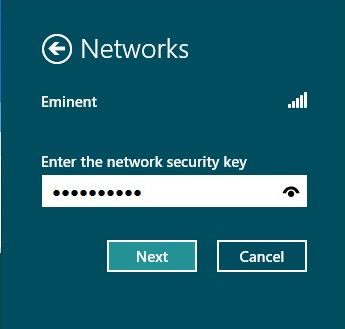 12 MAGYAR 3. Normál esetben a Windows a vezeték nélküli hálózat biztonsági kulcsának megadását kéri, majd kattintson a Tovább gombra.