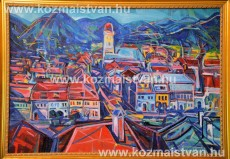 KOZMA ISTVÁN festő a és iparművész Miskolci kiállításán