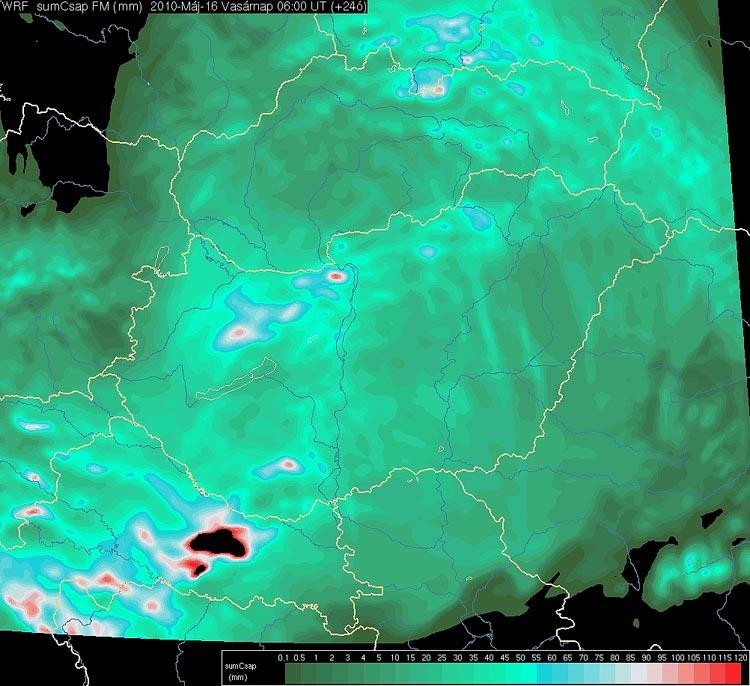 csapadék Áradás és szél együtt Lokális villámárvizek és regionális